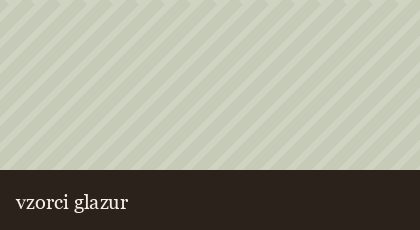 Vzorci glazur na mizi